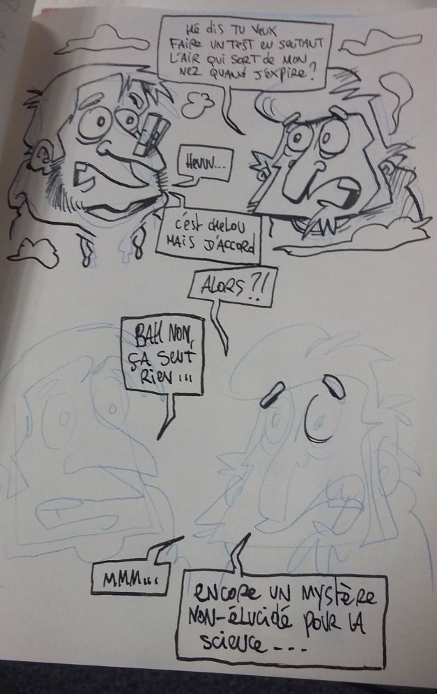 La théorie du puage de gueule croquis encrage 02